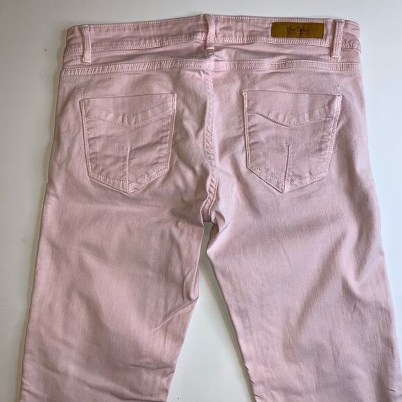 Zara Core Denim Trafaluc Coll. Slim Fit Dusty Rose Sz 6 - Picture 4 of 8